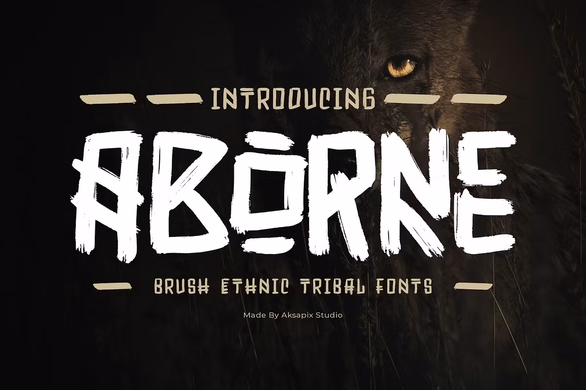 Aborne - Brush Ethnic Tribal Fonts Free Download Free Download Aborne - Brush Ethnic Tribal Fonts Free Download Free Download