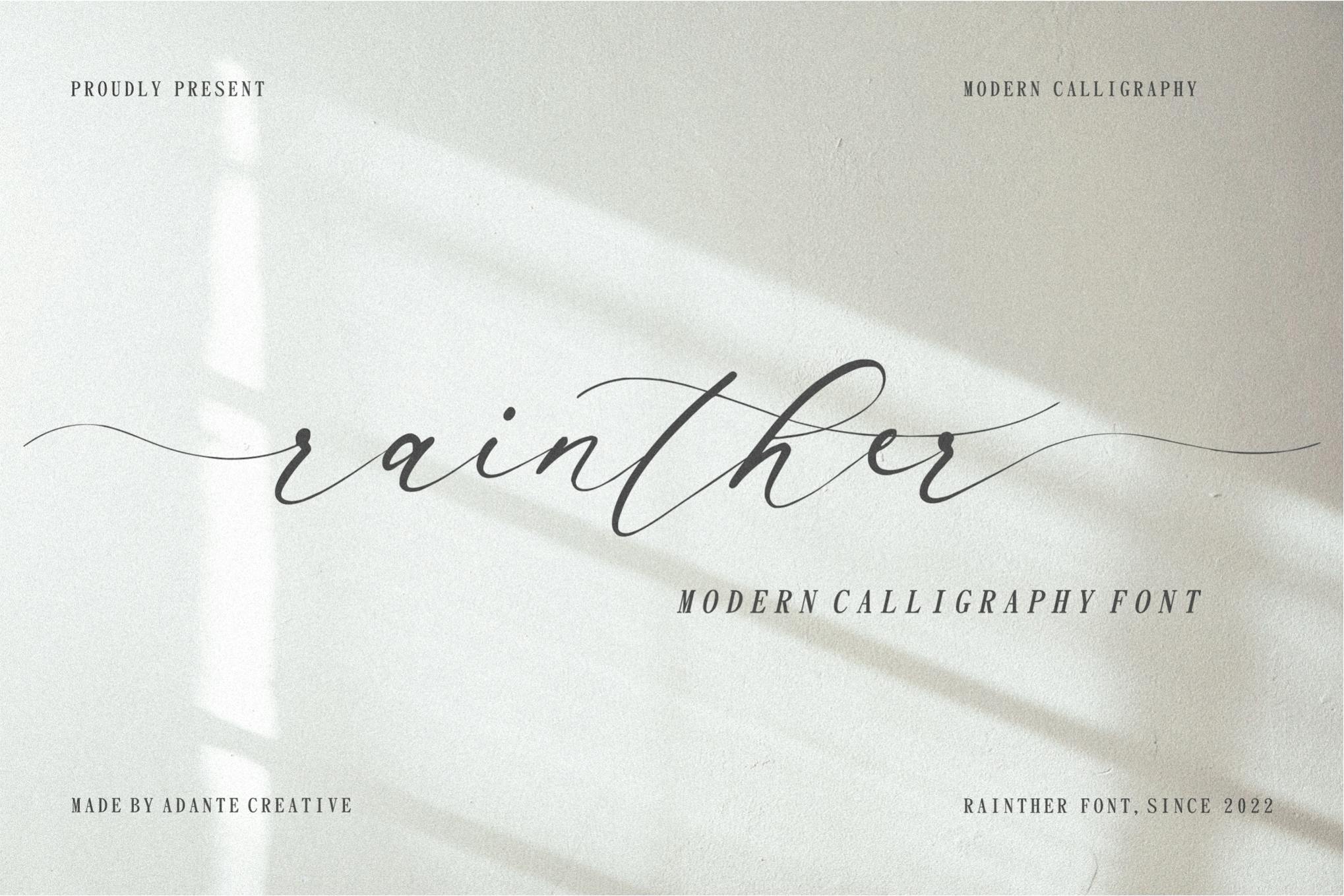 AC - Rainther Font Free Download AC - Rainther Font Free Download