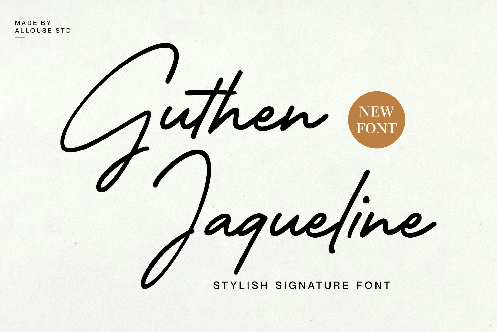 AL - Guthen Jaqueline Font Free Download AL - Guthen Jaqueline Font Free Download