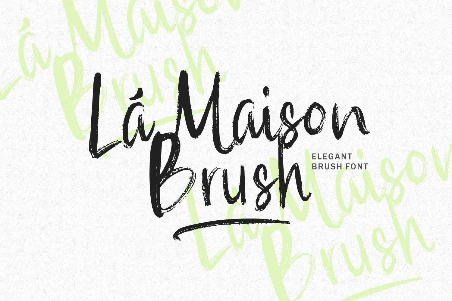 AL - La Maison Brush Font Free Download AL - La Maison Brush Font Free Download