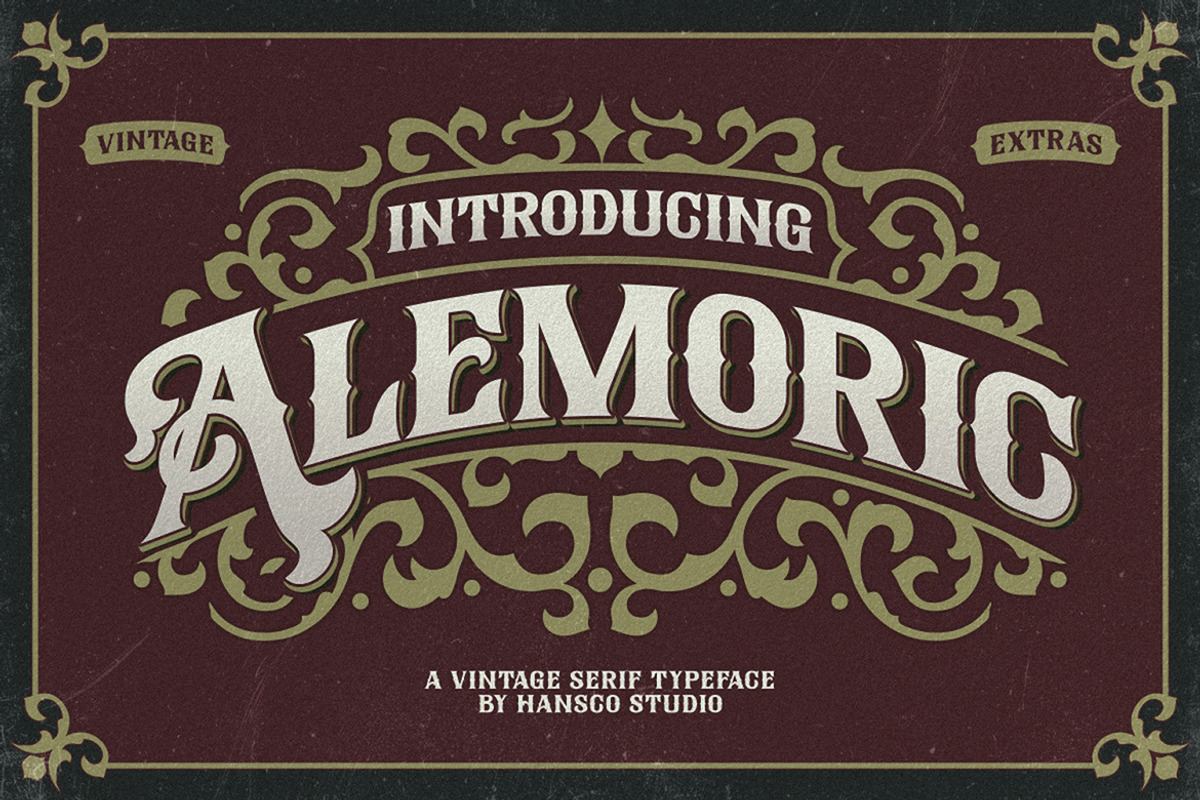 Alemoric - Vintage Decorative Font Free Download Free Download Alemoric - Vintage Decorative Font Free Download Free Download