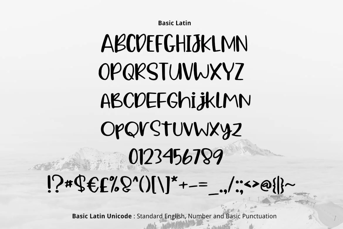 Alpen Snow Font