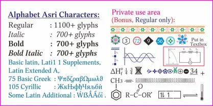 Alphabet Asri Font