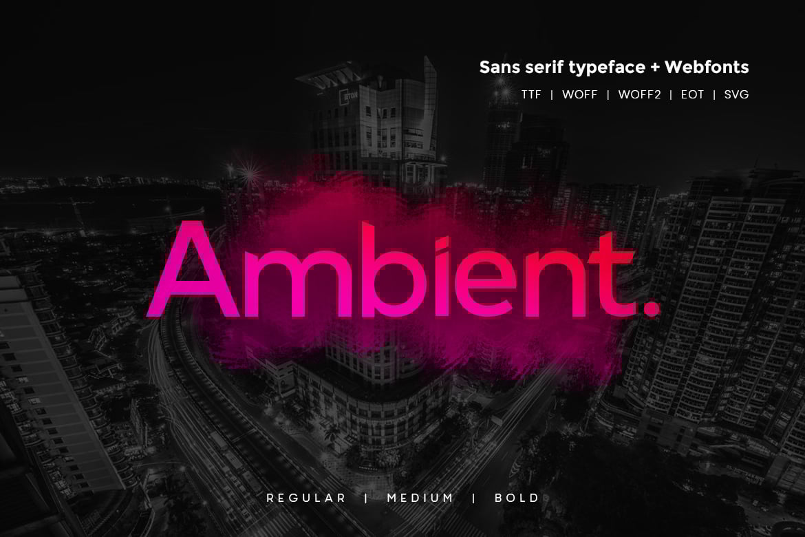 Ambient - Modern Typeface + WebFonts Free Download Ambient - Modern Typeface + WebFonts Free Download