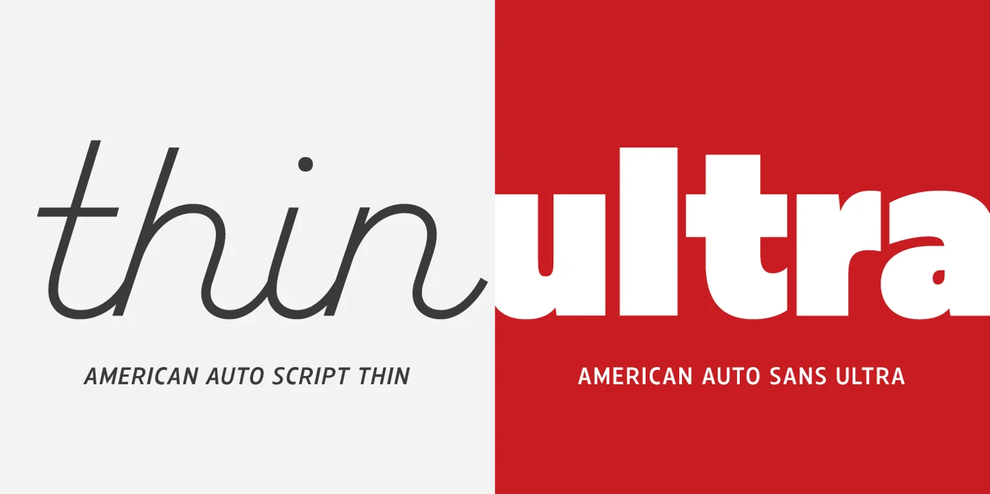 American Auto Font