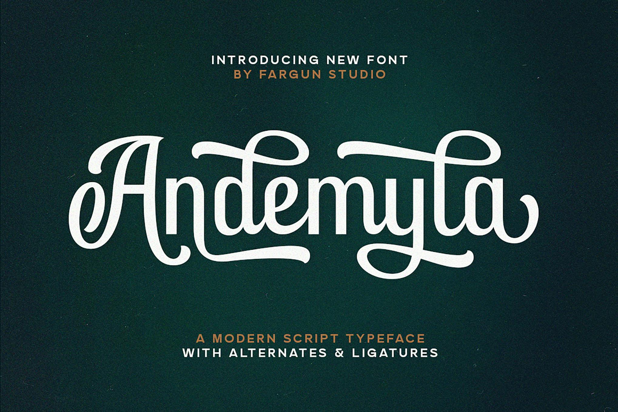 Andemyla Script Font Free Download Andemyla Script Font Free Download