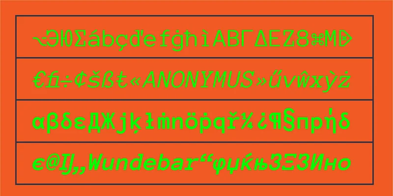 Anonymous Pro Font