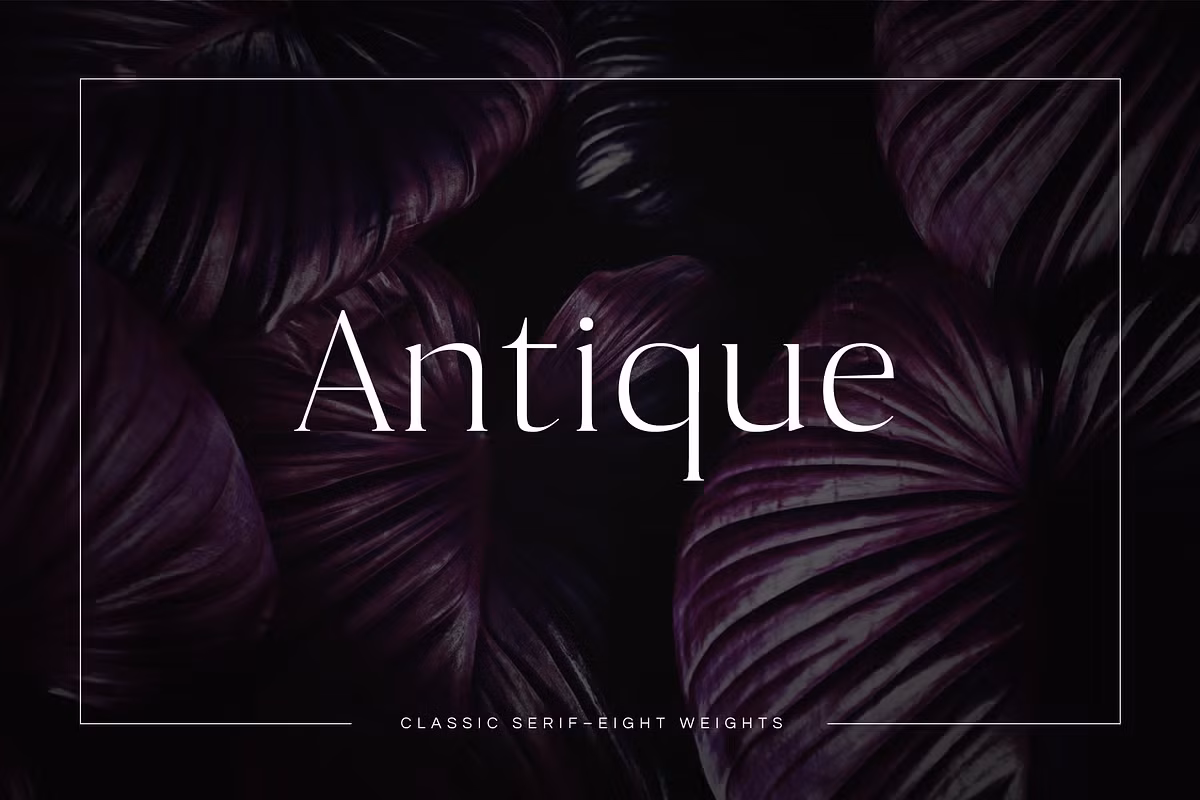 Antique - Luxury Serif Typeface Free Download Free Download