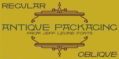 Antique Packaging JNL Font Free Download Antique Packaging JNL Font Free Download