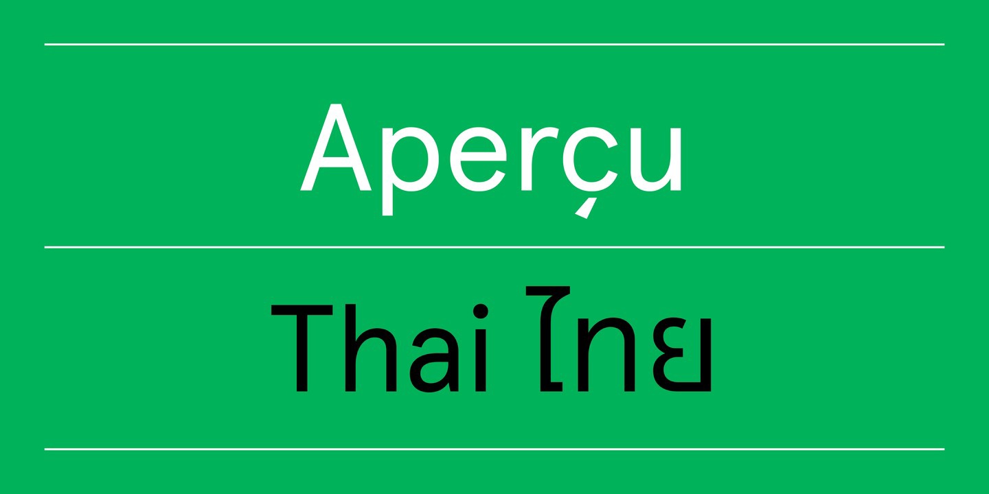 Apercu Thai Font Free Download
