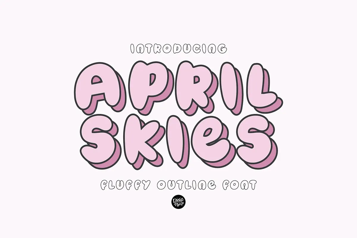 APRIL SKIES Fluffy Outline Font Free Download Free Download APRIL SKIES Fluffy Outline Font Free Download Free Download