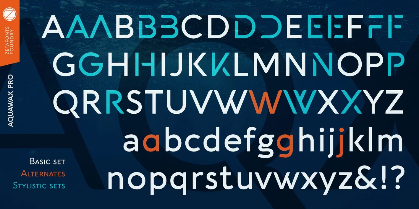 Aquawax Pro Font