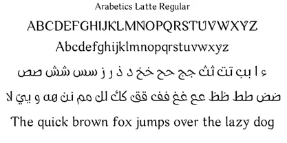 Arabetics Latte Font