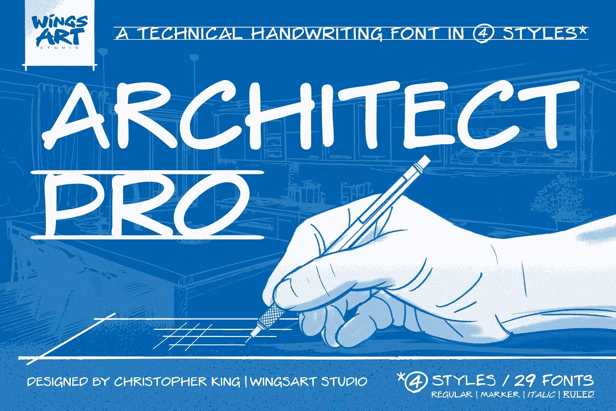 Architect Pro - Handwriting Font Free Download Free Download Architect Pro - Handwriting Font Free Download Free Download