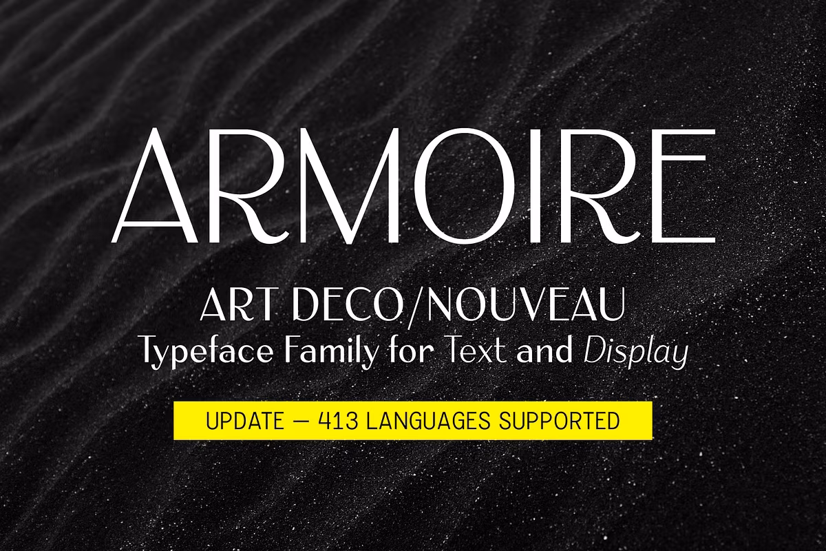 Armoire: Art Deco font family Free Download Free Download Armoire: Art Deco font family Free Download Free Download