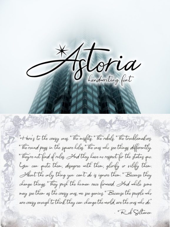 Astoria Font Free Download Astoria Font Free Download