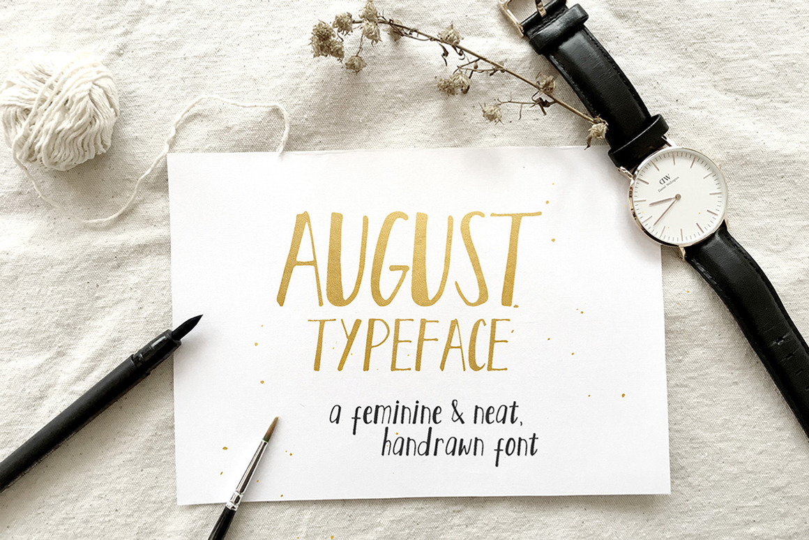 August Script Font Free Download August Script Font Free Download