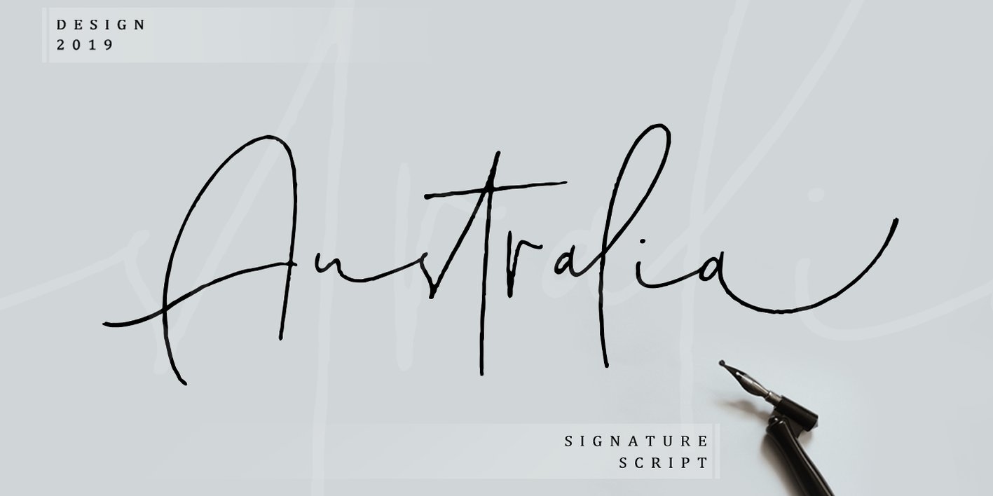 Australia Script Font Free Download Australia Script Font Free Download