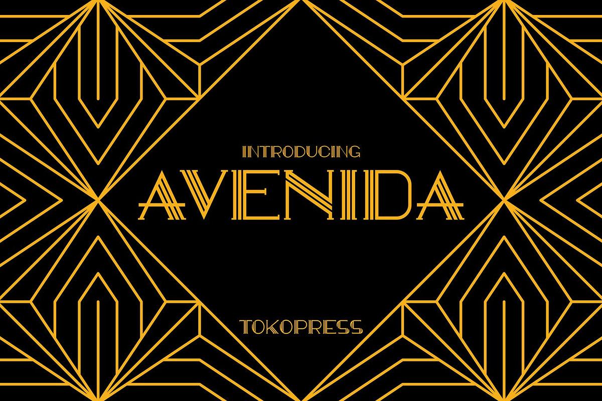 AVENIDA - Art Deco font Free Download Free Download