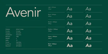 Avenir Font