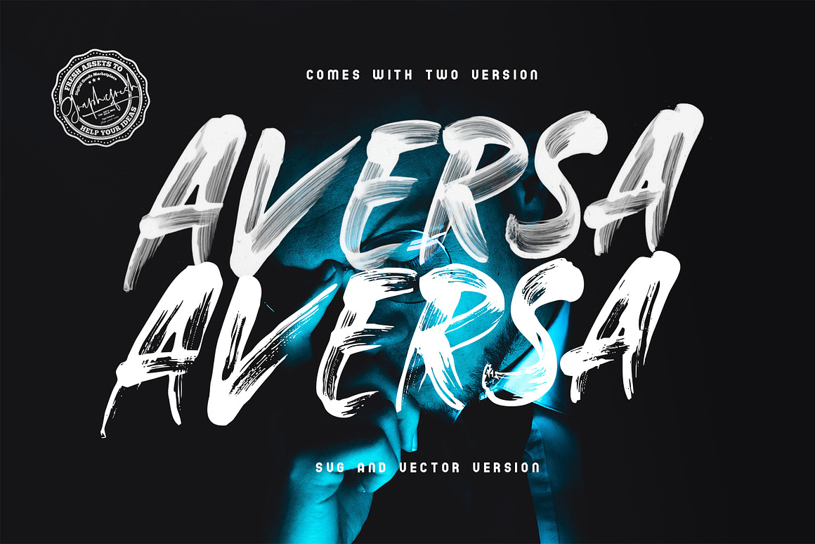 Aversa SVG Font + 27 Brushes Free Download Aversa SVG Font + 27 Brushes Free Download