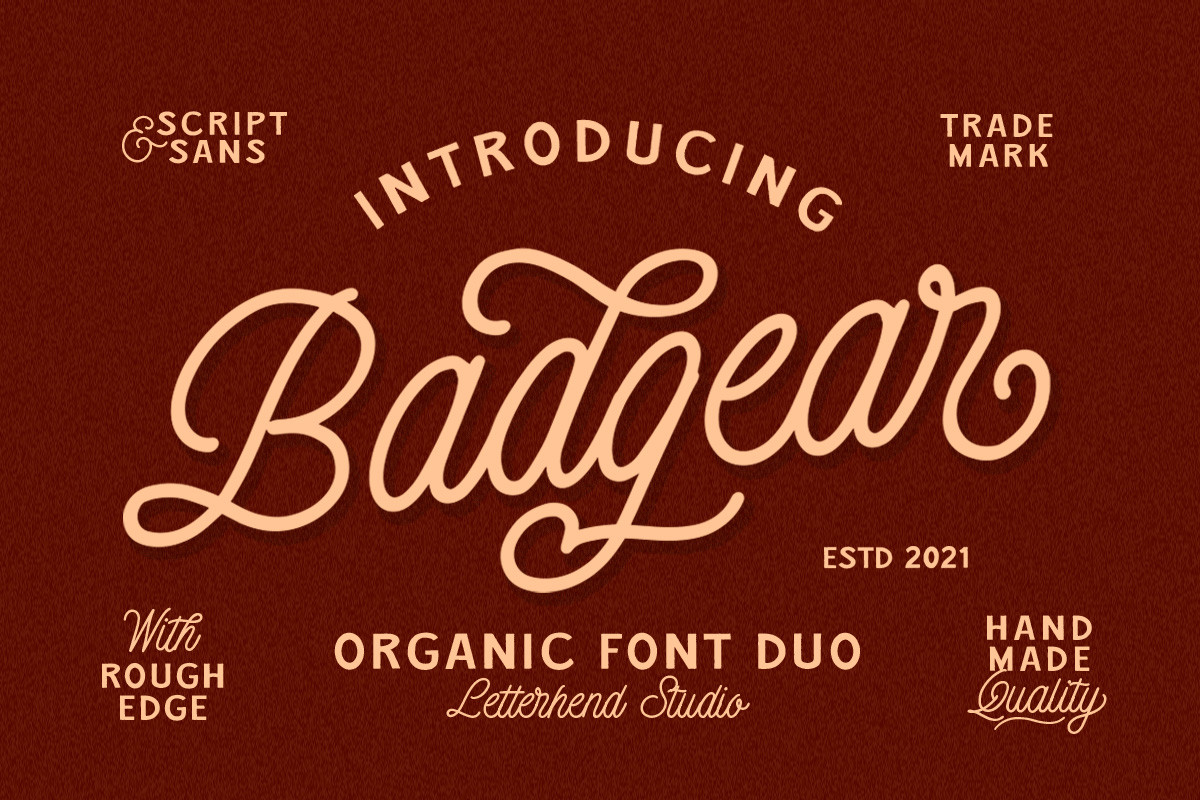 Badgear Font Free Download Badgear Font Free Download