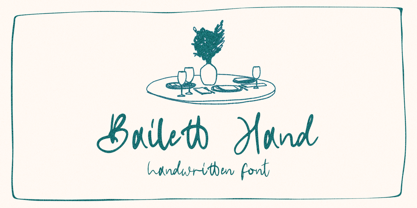 Bailett Hand Font Free Download Bailett Hand Font Free Download