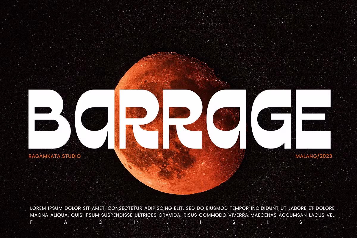 Barrage - Display Font Free Download Free Download