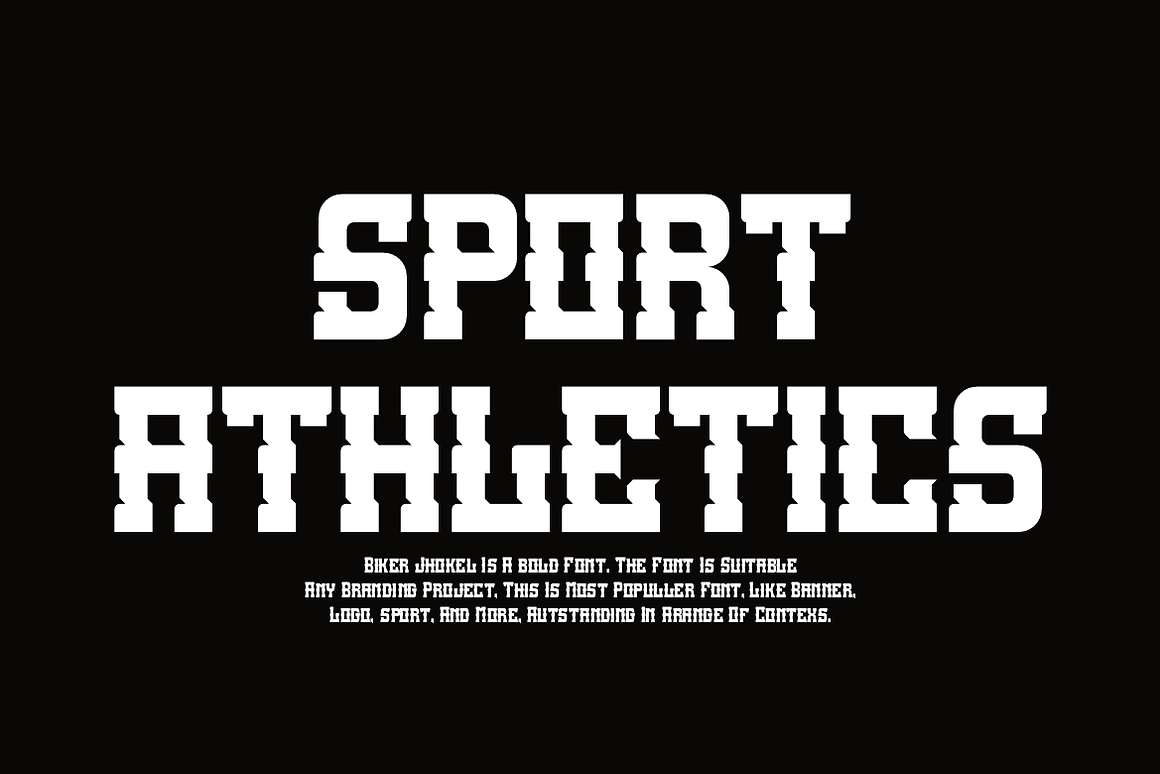 Biker Jhokel Athletics & Basketball Font Free Download Biker Jhokel Athletics & Basketball Font Free Download