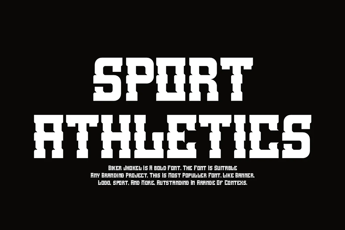 Biker Jhokel Athletics & Basketball Font