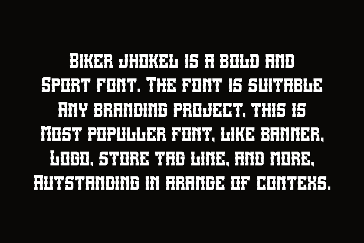 Biker Jhokel Athletics & Basketball Font Free Download Biker Jhokel Athletics & Basketball Font Free Download