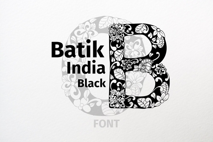 Batik India Black Font Free Download Batik India Black Font Free Download