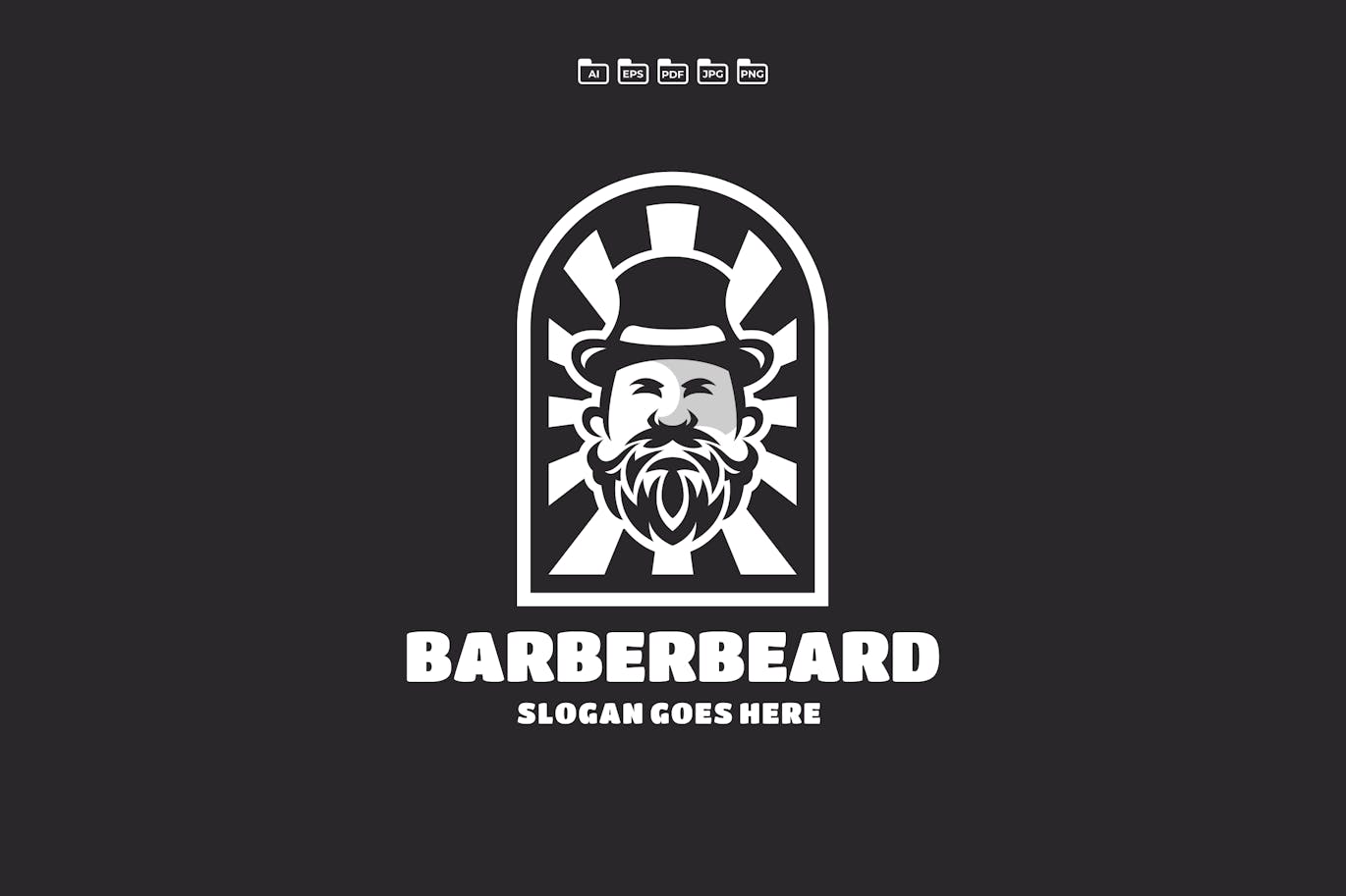 Beard Barber Premium Logo Template Free Download Beard Barber Premium Logo Template Free Download