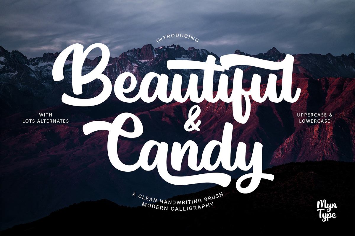 Beautiful Candy - Modern Calligraphy Free Download Free Download Beautiful Candy - Modern Calligraphy Free Download Free Download