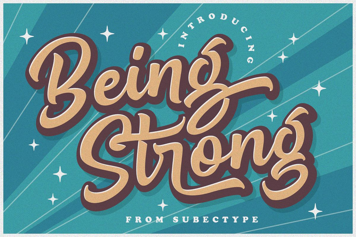 Being Strong Layered Font Free Download Being Strong Layered Font Free Download