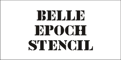 Belle Epoque Stencil JNL Font