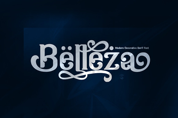 Belleza - Modern Decorative Serif Font Free Download Belleza - Modern Decorative Serif Font Free Download