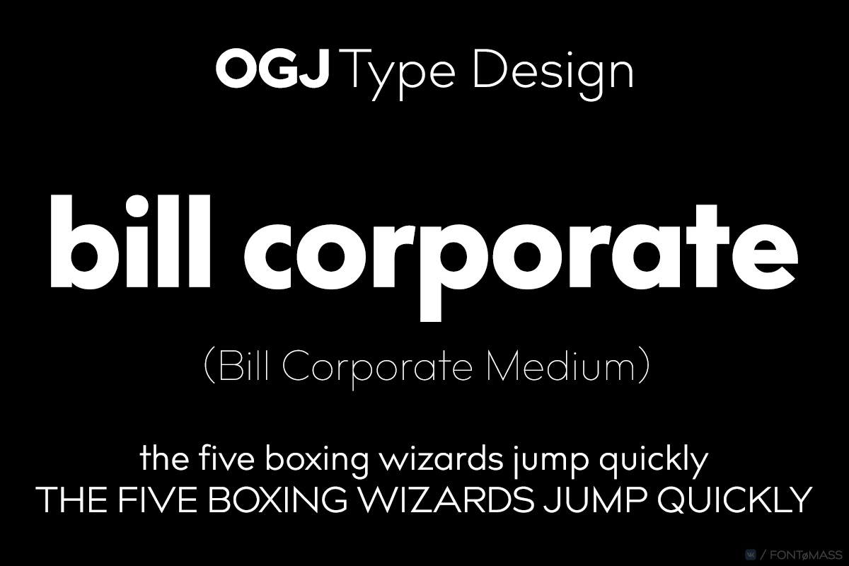 Bill Corporate Medium Font Free Download Bill Corporate Medium Font Free Download