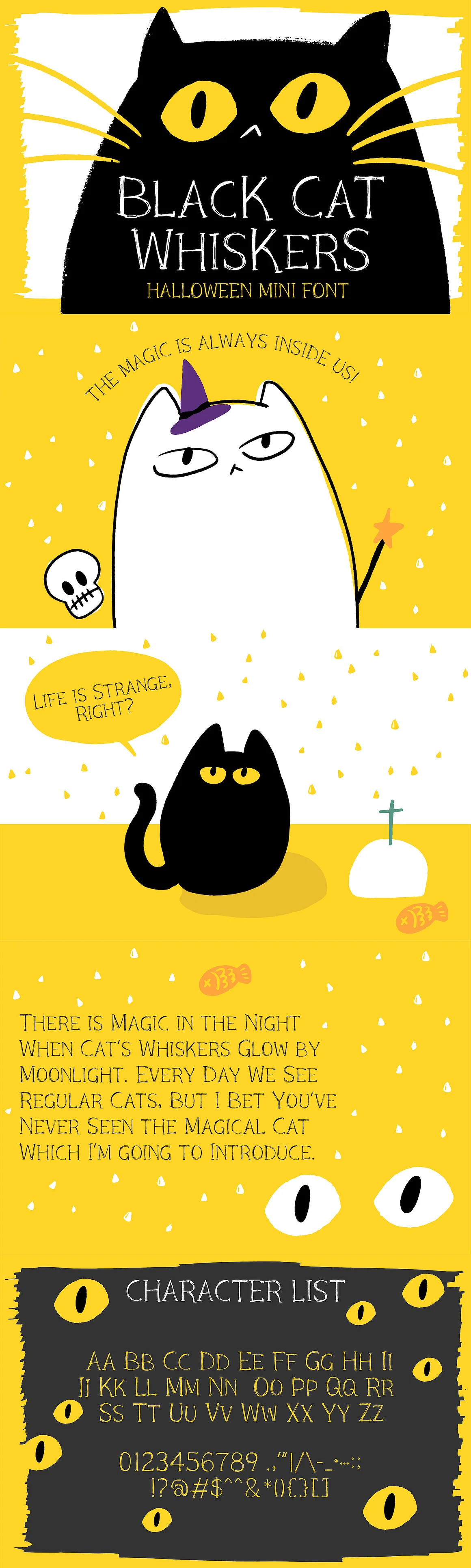 Black Cat Whiskers - Halloween Serif Font