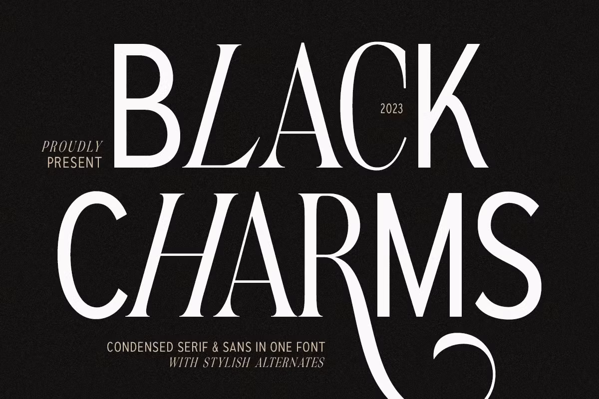 Black Charms - 2 in 1 Condensed Font Free Download Free Download Black Charms - 2 in 1 Condensed Font Free Download Free Download