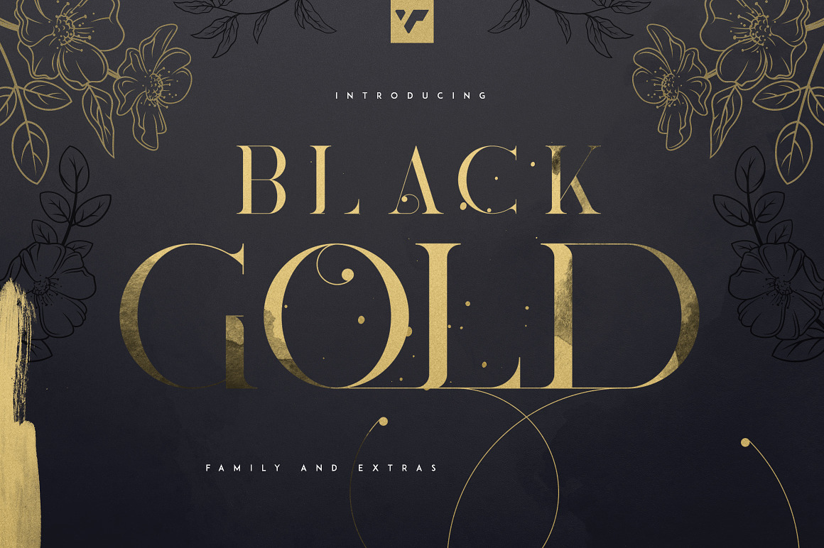 Black Gold Serif Typeface Font Free Download Black Gold Serif Typeface Font Free Download