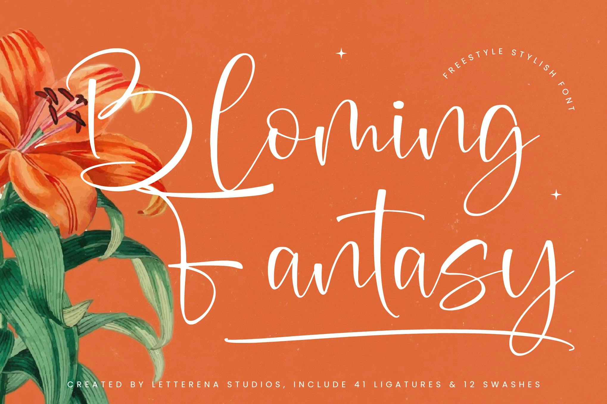Bloming Fantasy Freestyle Stylish Font Free Download Bloming Fantasy Freestyle Stylish Font Free Download