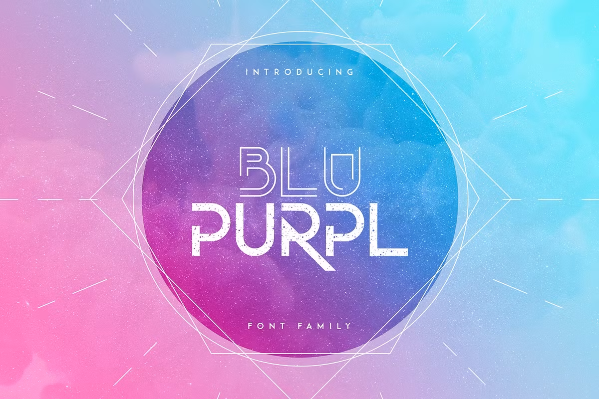 BluPurpl font family + Extra 70% OFF Free Download Free Download
