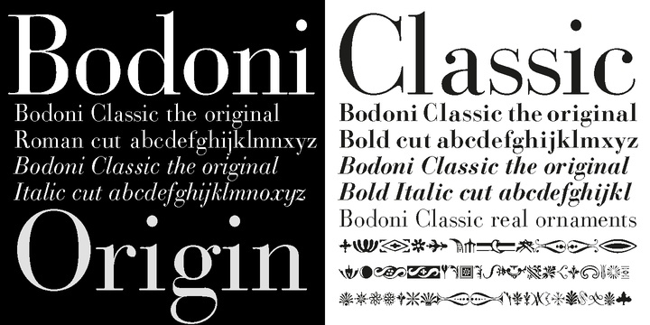 Bodoni Classic Font Free Download