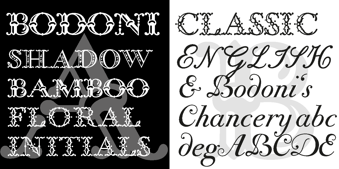 Bodoni Classic Initials Free Download Free Download