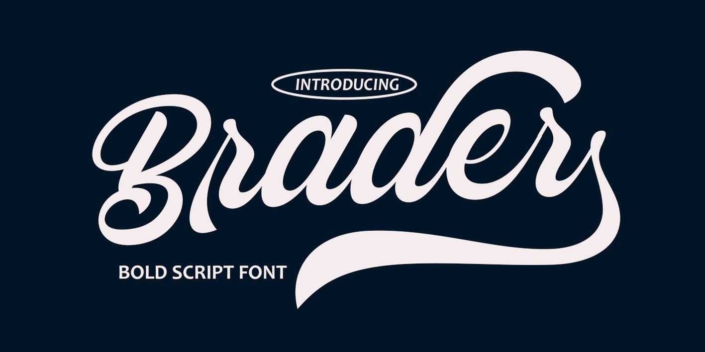Brader Font Free Download Brader Font Free Download