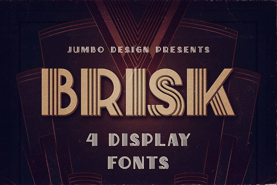 Brisk - ArtDeco Display Font Free Download Brisk - ArtDeco Display Font Free Download