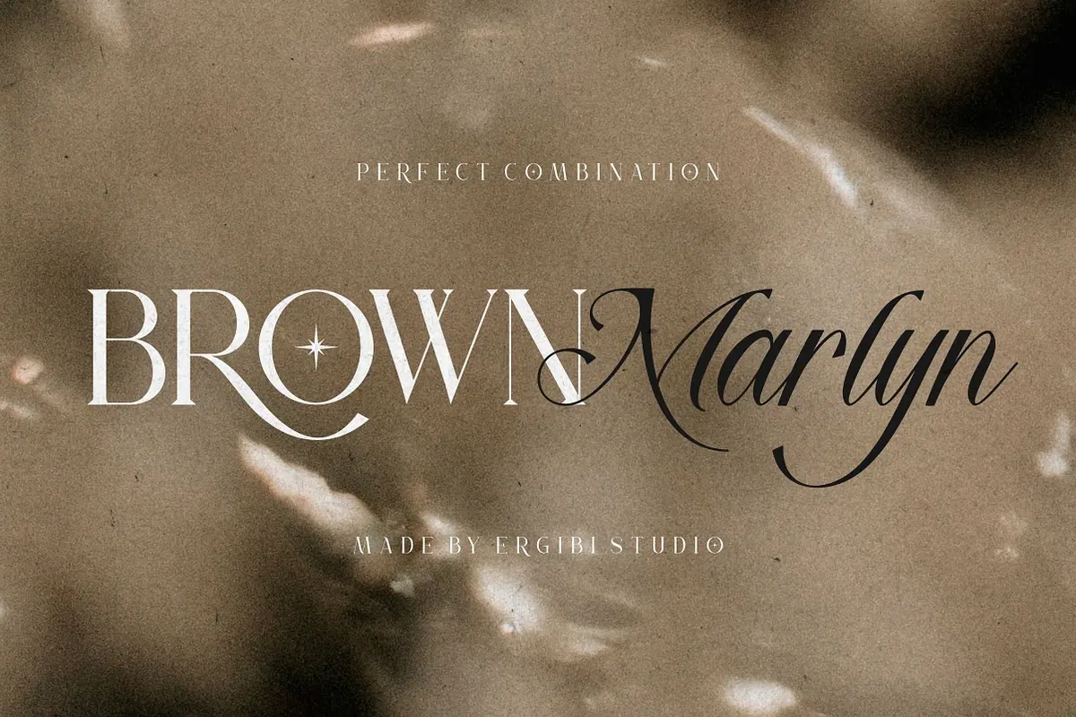 Brown Marlyn - Font Duo Free Download Free Download