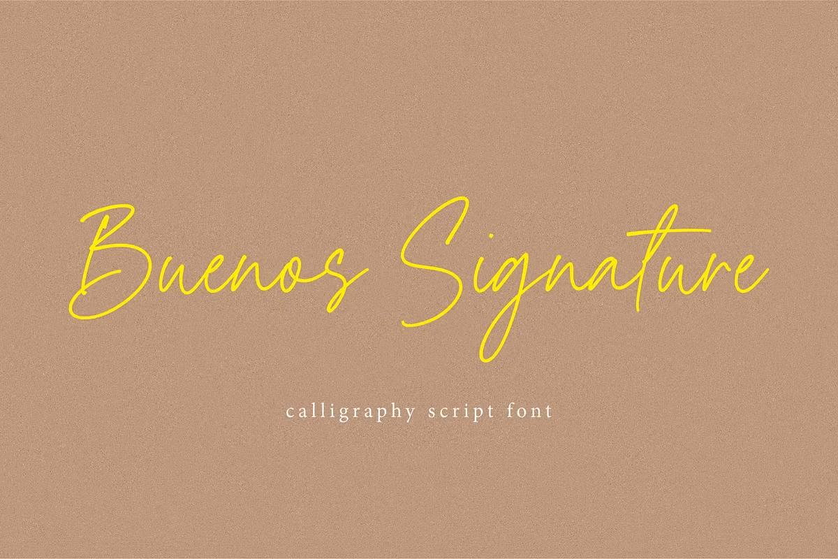 Buenos Signature Font Free Download Free Download