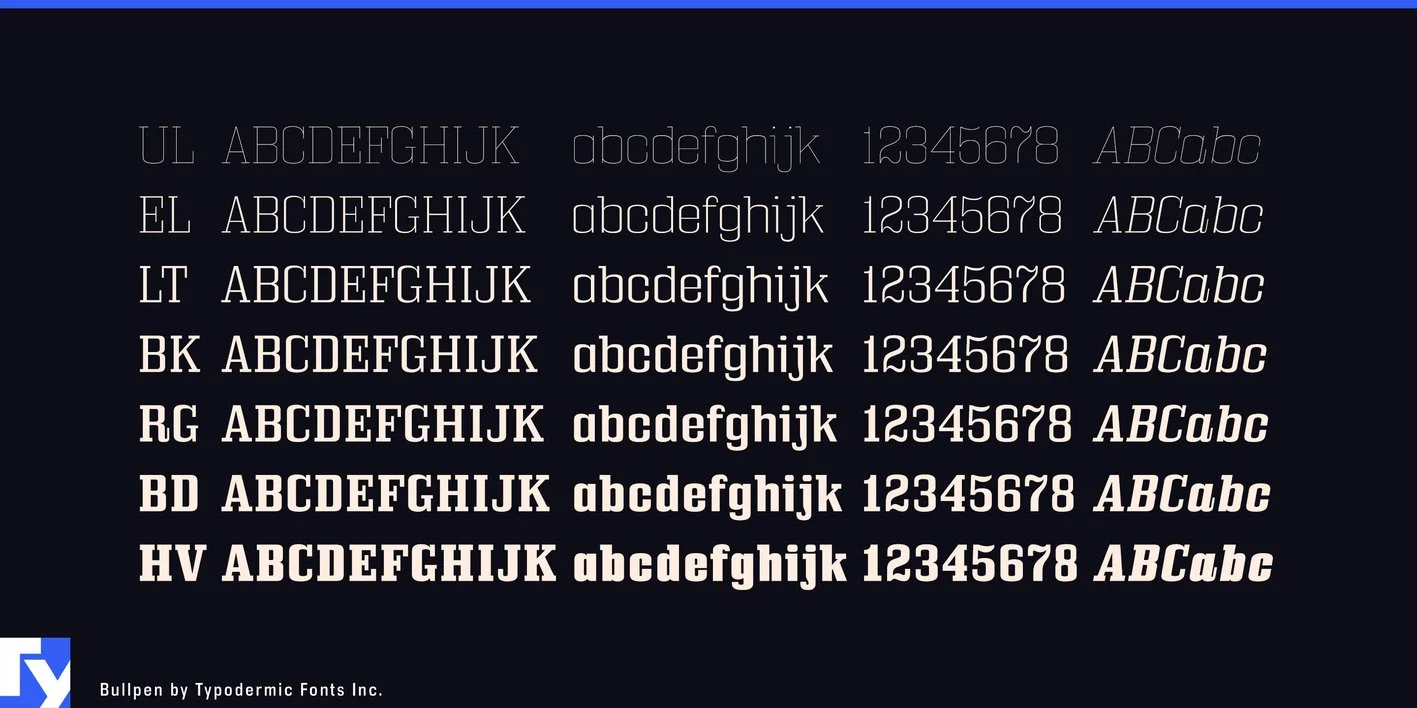 Bullpen Font